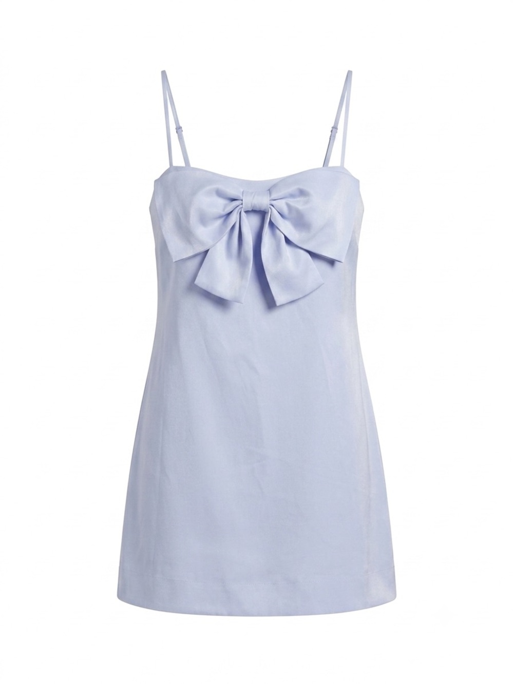 A New Day Light Blue Bow-Front Slip Dress
